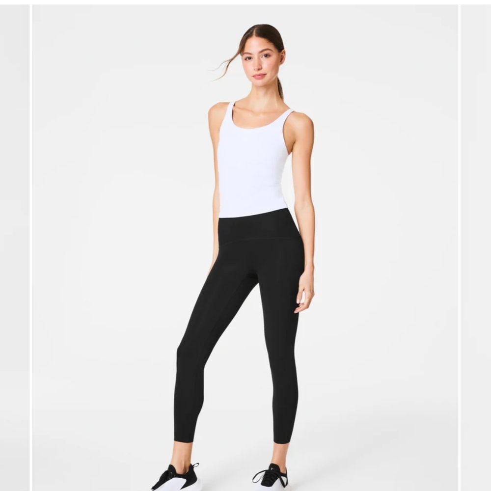 SPANX Booty Boost 7/8 Black High-Waisted Leggings
